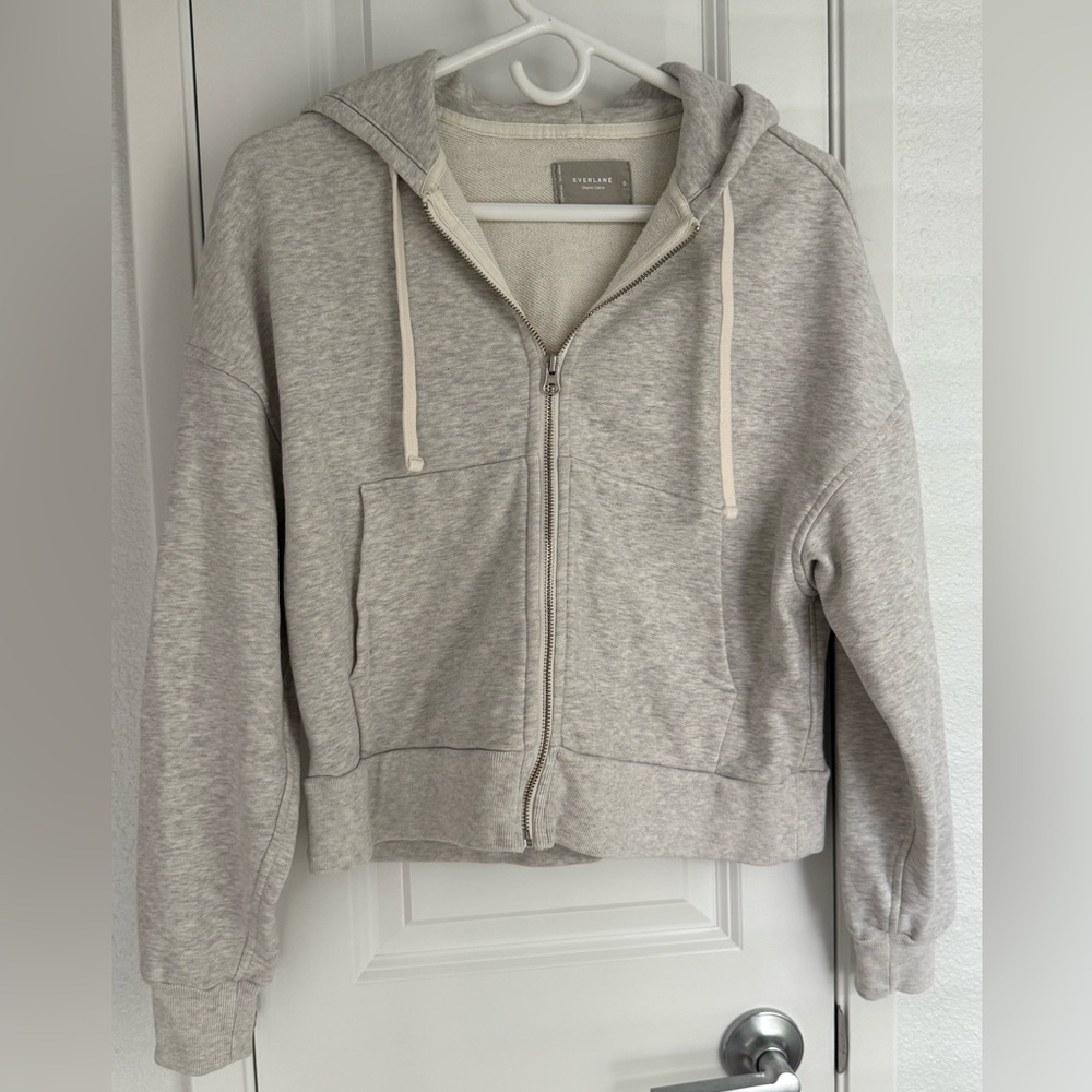 Everlane Organic Cotton Zip Up Hoodie
